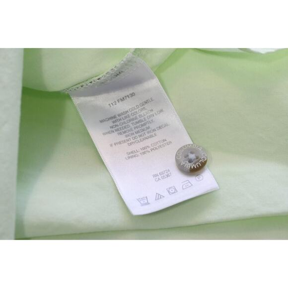 Columbia PFG Vented Fishing Shirt Light Green Performance Camp Shirt Mens Large - Picture 13 of 13